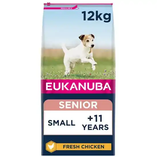Eukanuba Small Breed Senior Dry Dog Food with Fresh Chicken 16337