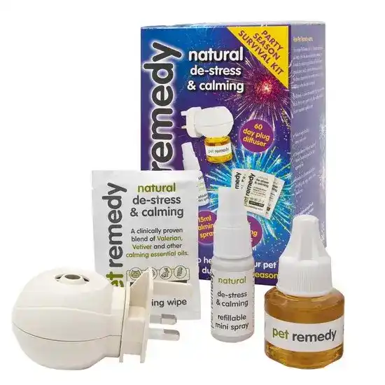 Pet Remedy Natural Calming Party Season Survival Kit for Dogs