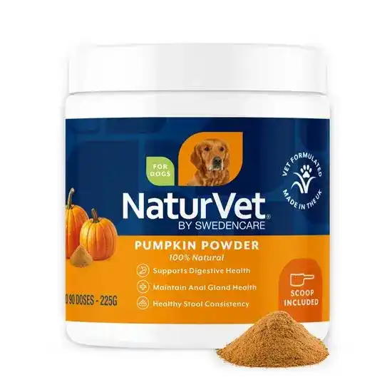 NaturVet Pure Pumpkin Powder Digestive Support for Dogs 225g 19665
