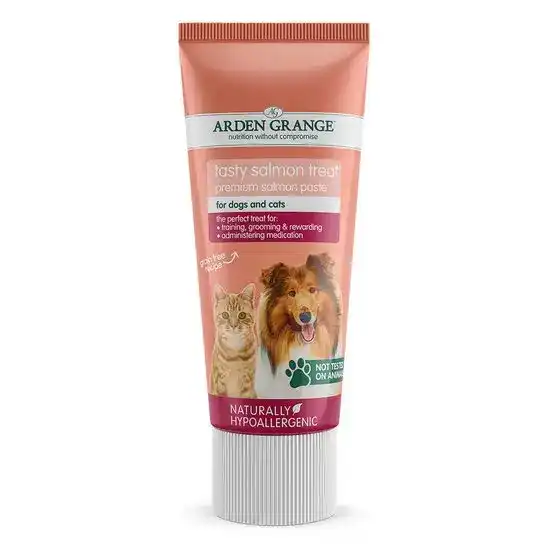 Arden Grange Premium Tasty Treat Paste for Cats and Dogs with Salmon 75g Tubes 16879