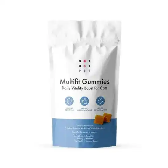 DotDotPet Multifit Immune Boosting Daily Gummy Supplements for Cats 30 Pieces 17009