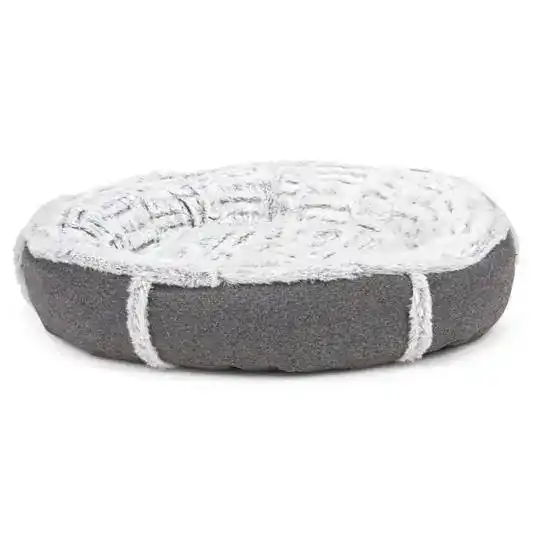 Petface Donut Pet Bed Grey Felt 18443