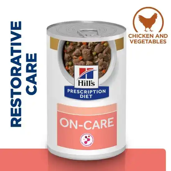 Hill's PRESCRIPTION DIET ON-Care Nourish & Support Wet Dog Food Stew with Chicken & Added Vegetables 12 x 354g Cans 16395