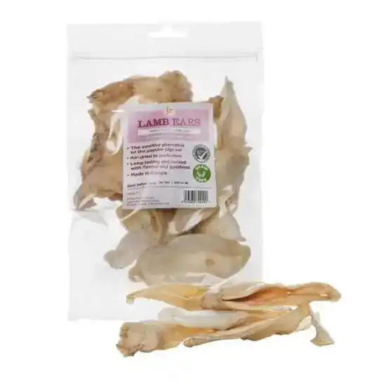 JR Pet Products Natural Lamb Ears Treats for Dogs 1 x 100g 19012