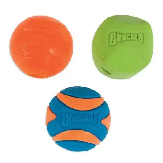 Chuckit! Fetch Medley Assortment Two Medium Balls for Dogs 4404