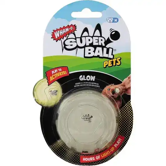 Wham-O Super Ball Pets Bounce Glow Light-Up Ball for Dogs 17755