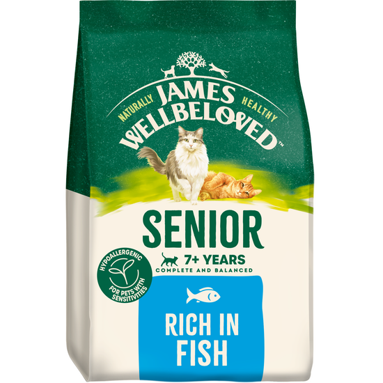 James Wellbeloved Senior Dry Cat Food Fish 18647