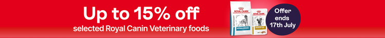 Up to 15% off selected Royal Canin Veterinary foods