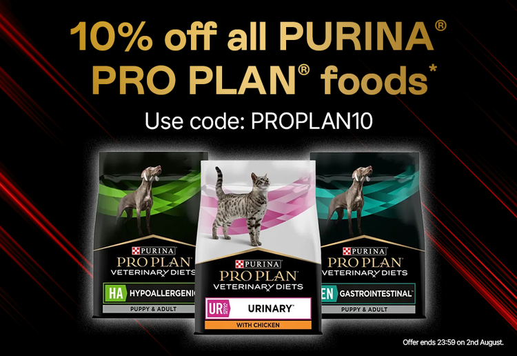 Use Code PROPLAN10 for 10% off all Purina Pro Plan foods*