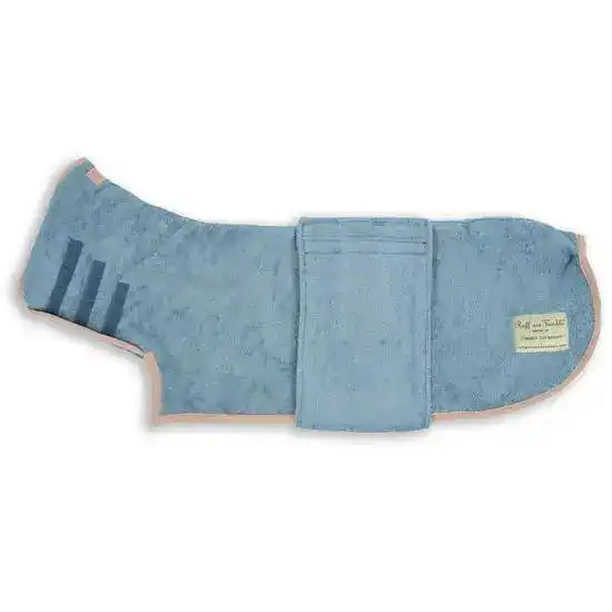Ruff and Tumble Dog Drying Coat Classic Collection Sandringham Blue 18716