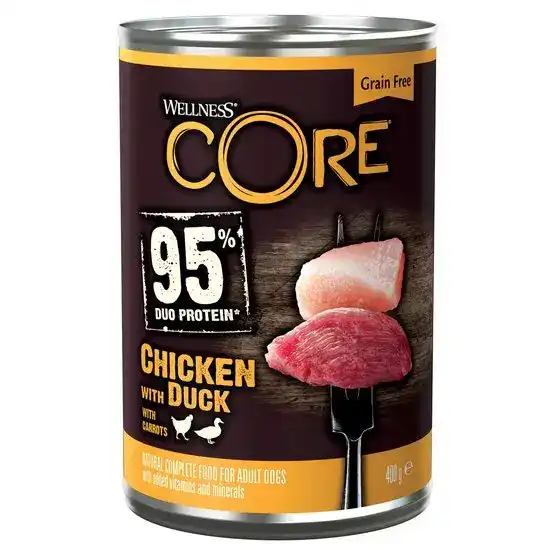 Wellness Core 95% Duo Protein Adult Wet Dog Food Chicken
