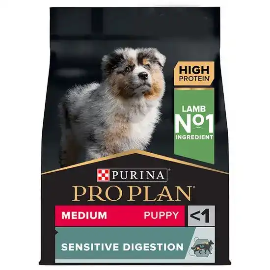 PURINA PRO PLAN Medium Breed Puppy <1 Sensitive Digestion Dry Dog Food with Lamb 1575
