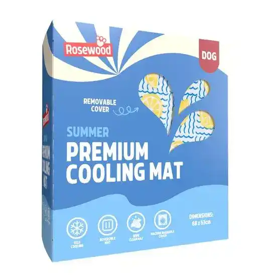 Rosewood Premium Cooling Mat for Dogs Lemon Print 19836