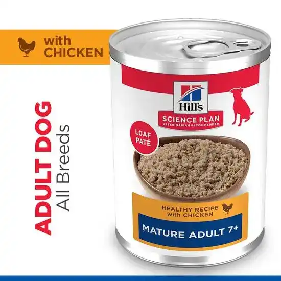 Hill's SCIENCE PLAN Mature Adult Wet Dog Food with Chicken 12 x 370g Cans 5875