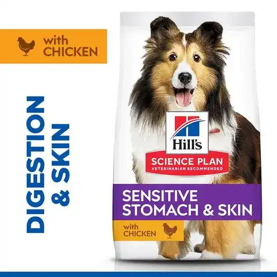 Hill's SCIENCE PLAN Specialty Medium & Large Breed Adult Sensitive Stomach & Skin Dry Dog Food with Chicken 2380