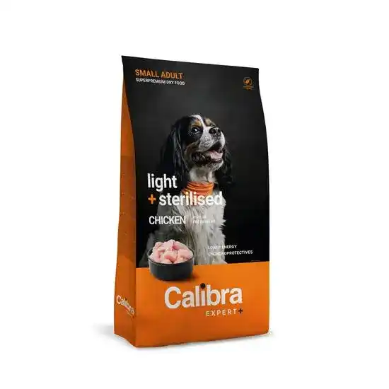 Calibra EXPERT+ Light & Sterilised Small Adult Dry Dog Food Chicken 21117