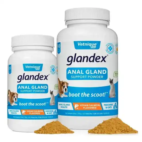 Glandex Anal Gland Support Vegan Salmon Flavoured Powder for Dogs and Cats 1140