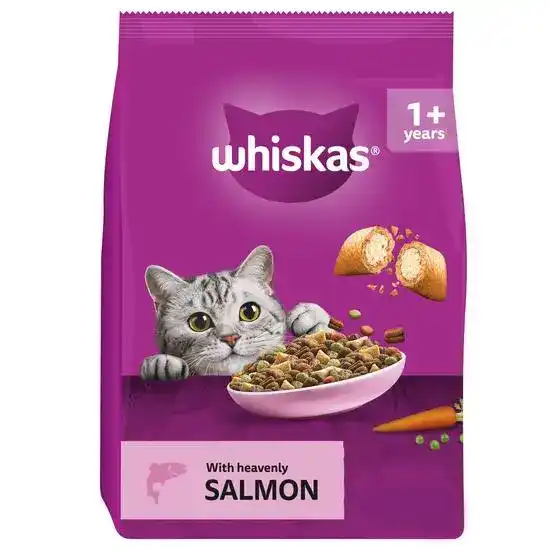 Whiskas 1+ Adult Complete Dry Cat Food with Salmon 18050