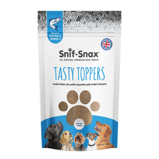 Snif-Snax Tasty Toppers Salmon & Sweet Potato Dog Treats 1 x 160g 18466