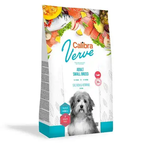 Calibra Dog Verve Grain Free Adult Small Breed Dry Dog Food with Salmon & Herring 15720