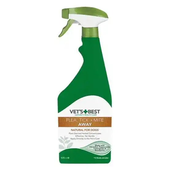 Vet's Best Flea Tick and Mite Away Spray for Dogs 18559