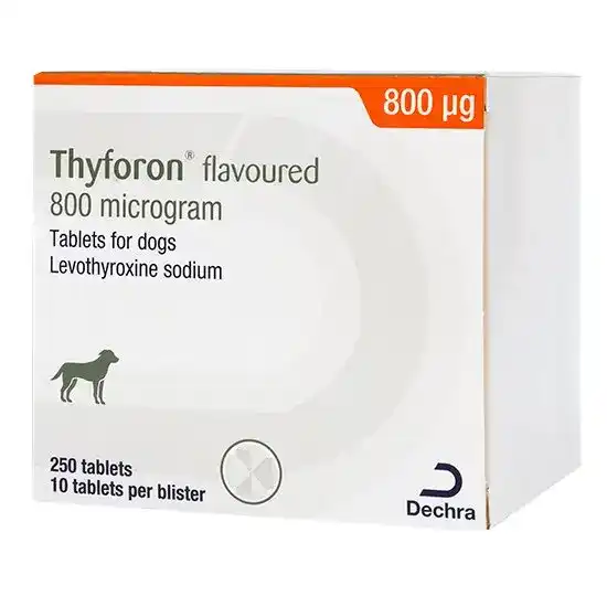 Thyforon Flavoured Tablets for Dogs 800 micrograms 3084