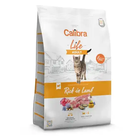 Calibra Cat Life Adult Dry Cat Food with Lamb 15726