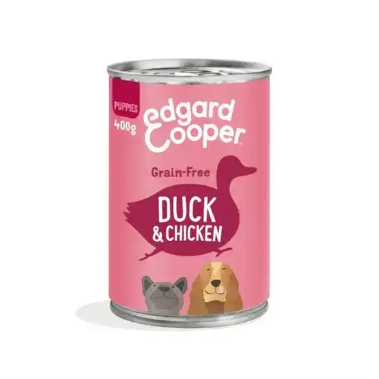 Edgard & Cooper Grain Free Puppy Wet Dog Food Duck & Chicken 21056