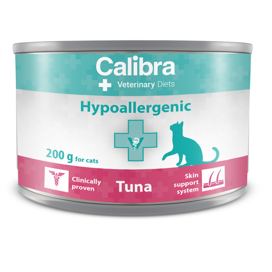 Calibra Veterinary Diets Hypoallergenic Wet Cat Food Tuna 6 x 200g Tins 16867