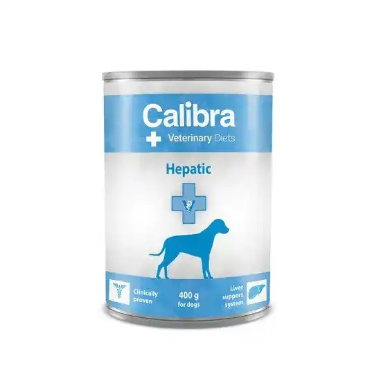 Calibra Veterinary Diets Hepatic Wet Dog Food 6 x 400g Cans 16048