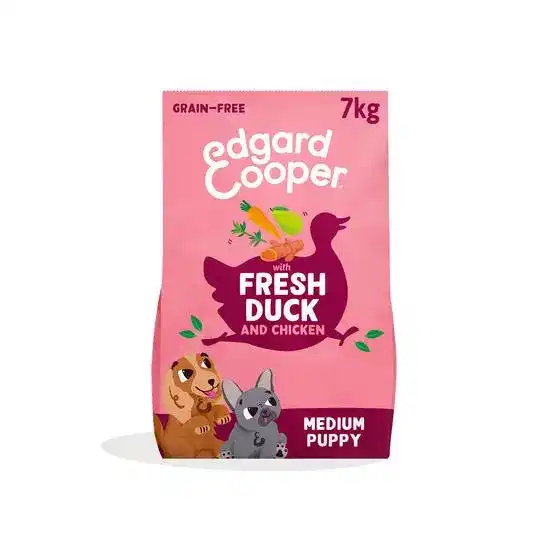 Edgard & Cooper Grain Free Medium Puppy Dry Dog Food Duck & Chicken 21039