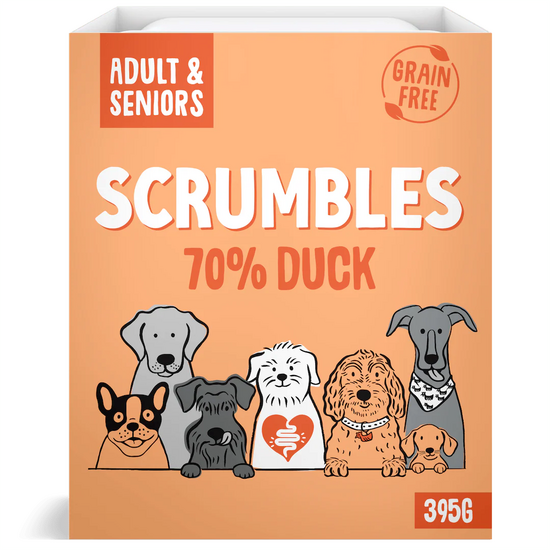 Scrumbles Grain Free Wet Dog Food with Duck 7 x 395g Trays 17601
