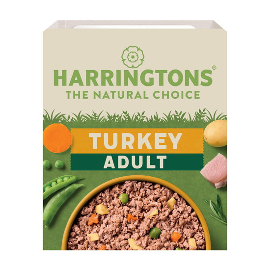 Harringtons Grain Free Adult Wet Dog Food Turkey and Potato 8 x 400g Trays 18067