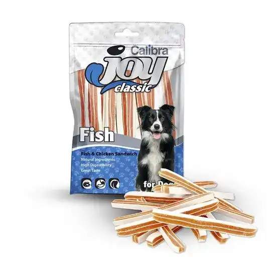 Calibra Joy Classic Dog Treats Fish & Chicken Sandwiches 16260