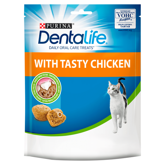 Purina Dentalife Oral Care Treats for Adult Cats with Chicken 1 x 140g 18122