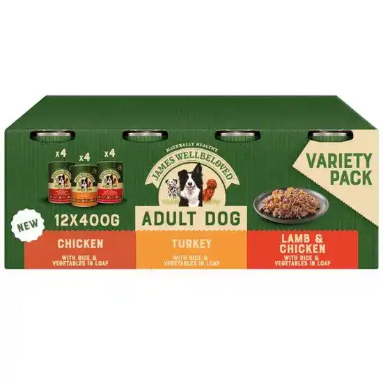 James Wellbeloved Adult Wet Dog Food Variety Pack Turkey