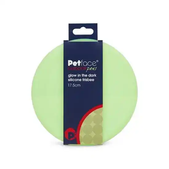 Petface Outdoor Paws Glow in the Dark Silicone Dog Frisbee 20618