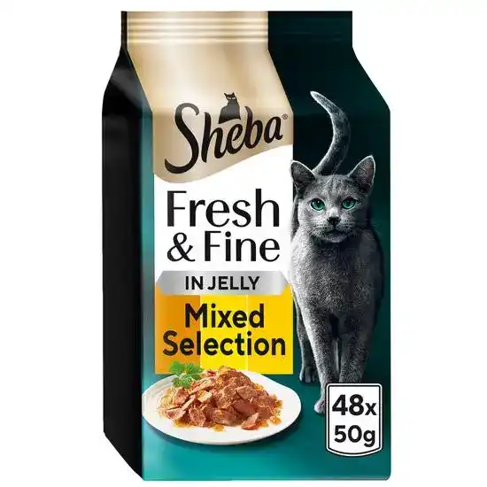 SHEBA Fresh & Fine Adult Wet Cat Food with Chicken