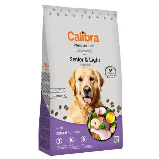 Calibra Premium Line Senior & Light Dry Dog Food Chicken 18001