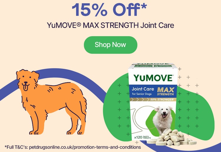 YuMOVE 15% off max strength joint care
