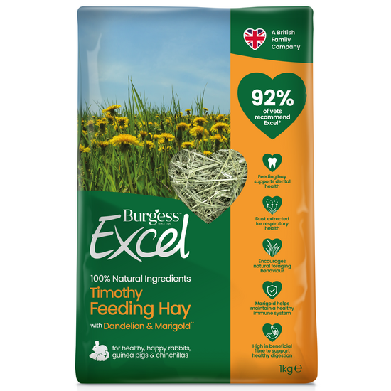 Burgess Excel Feeding Hay with Dandelion & Marigold 1kg 16986