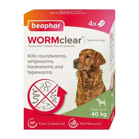 Beaphar WORMclear Worming Tablets for Large Dogs up to 40kg 15793
