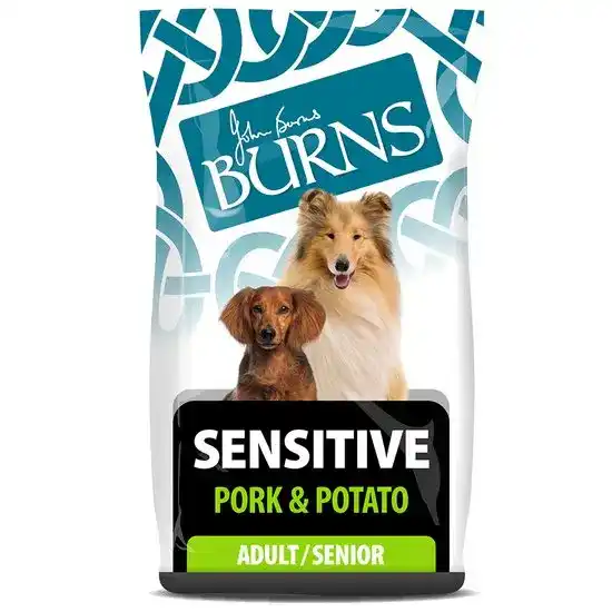 Burns Sensitive Adult & Senior Dry Dog Food with Pork & Potato 1078
