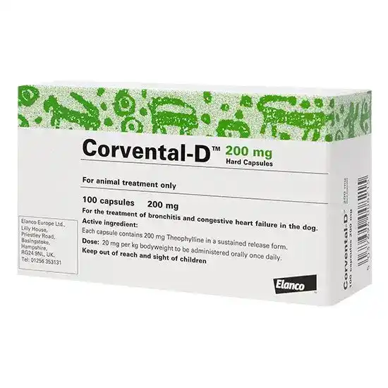 Corvental-D Hard Capsules for Dogs 200mg 3006