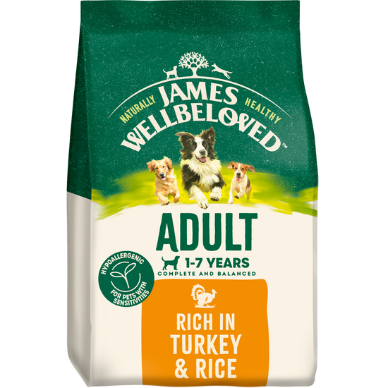 James Wellbeloved Adult Dry Dog Food Turkey & Rice 18636