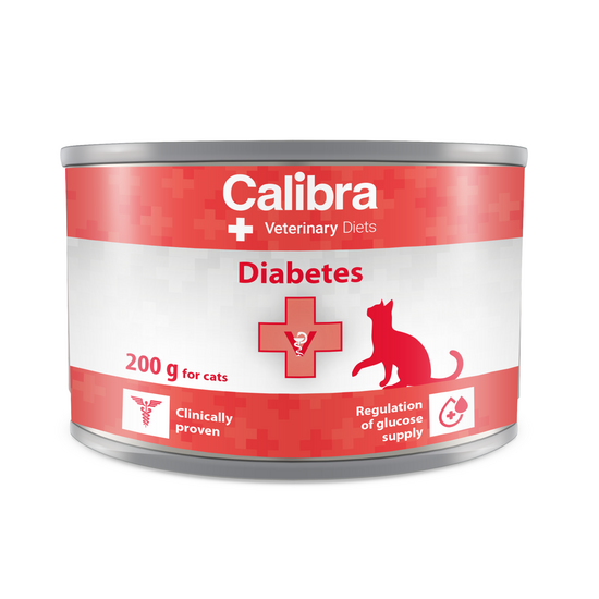 Calibra Veterinary Diets Diabetic Wet Cat Food 6 x 200g Tins 16858