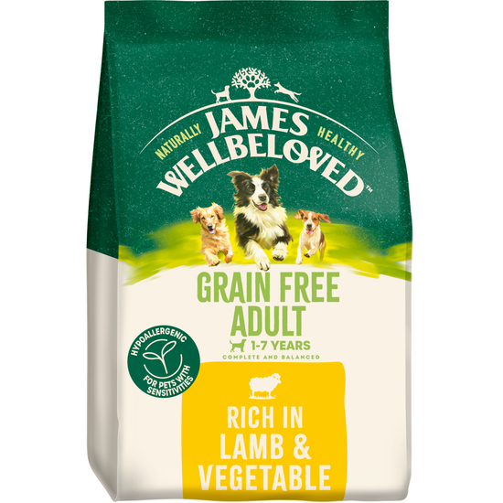 James Wellbeloved Grain Free Adult Dry Dog Food Lamb & Vegetables 18637