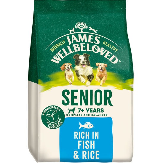 James Wellbeloved Senior Dry Dog Food Fish & Rice 18646