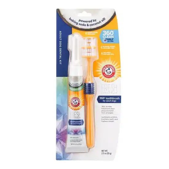 Arm & Hammer Fresh Spectrum Coconut Mint Dental Kit for Adult Dogs 1646