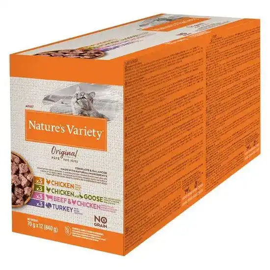 Natures Variety Original Adult Wet Cat Food Multipack Pate with Chicken